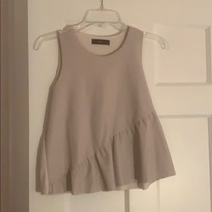 Zara knit and leather top!